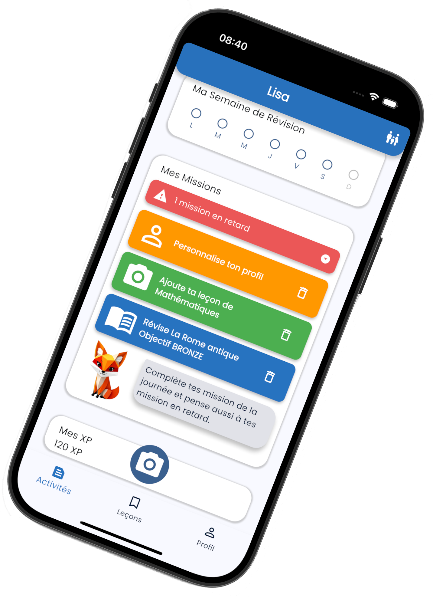 Goupilix accueil élève